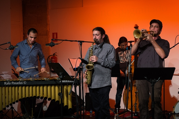 Ton Risco Quinteto en la presentación de "Impronunciable". Zona C, Santiago de Compostela. 13-11-2013